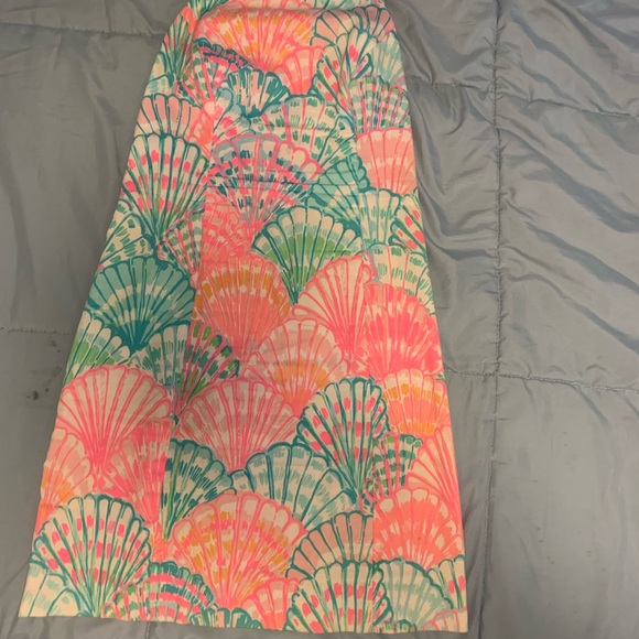 Lily Pulitzer Pink/Blue Seashell Print Dress - Picture 3 of 6